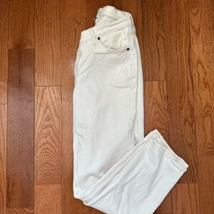 Abercrombie & Fitch High Rise White Jeans